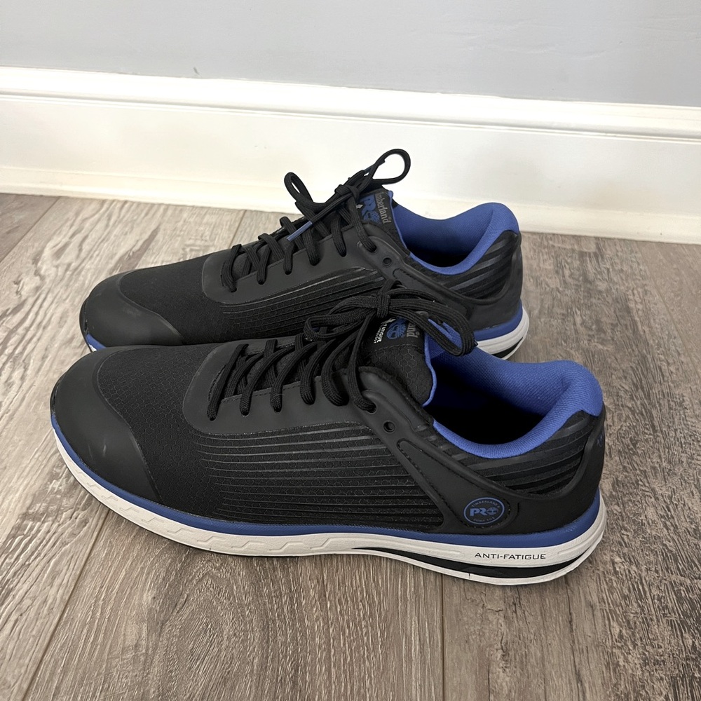 Timberland PRO Drivetrain Safety Toe Black/Blue Sneaker Men's Size 12M